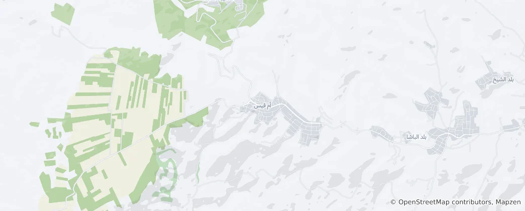 Map of Umm Qais