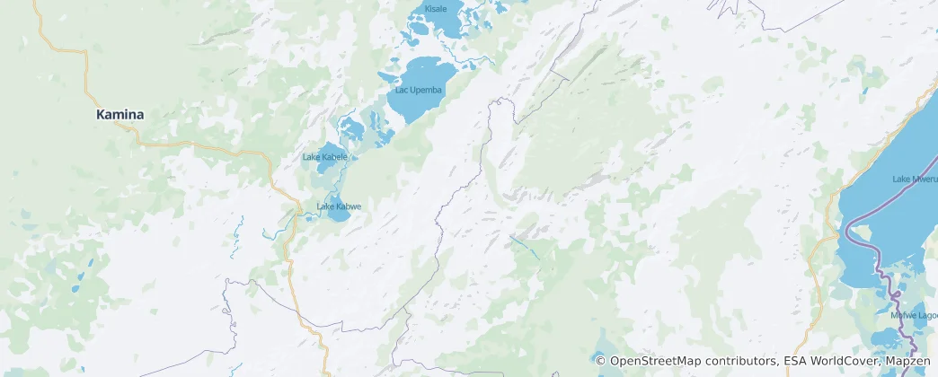 Mapa Upemba National Park