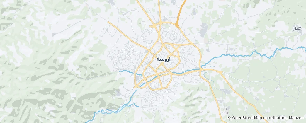 Map of Urmia