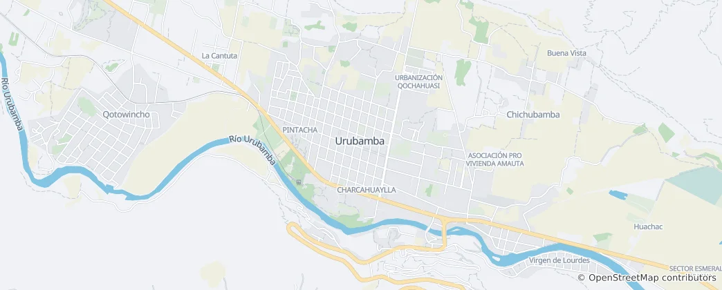 Kaart van Urubamba