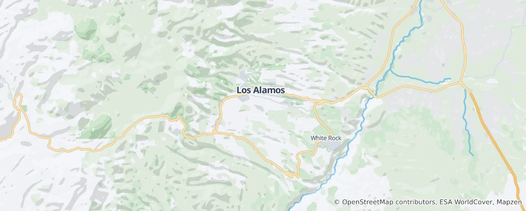 Mappa di contea di Los Alamos
