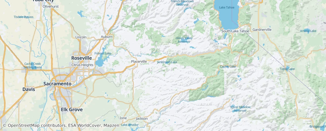 Mapa El Dorado County