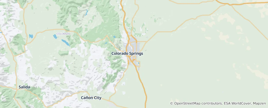 Mappa di contea di El Paso