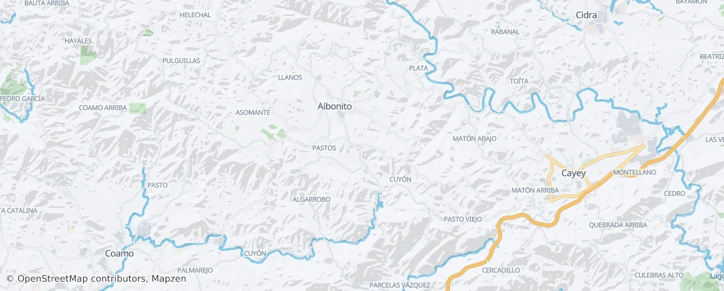 Aibonito — Térkép