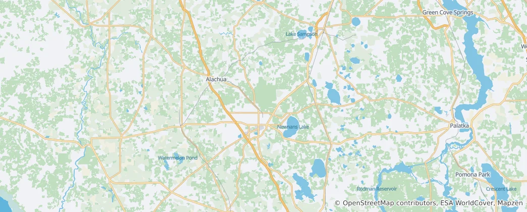 Mappa di contea di Alachua