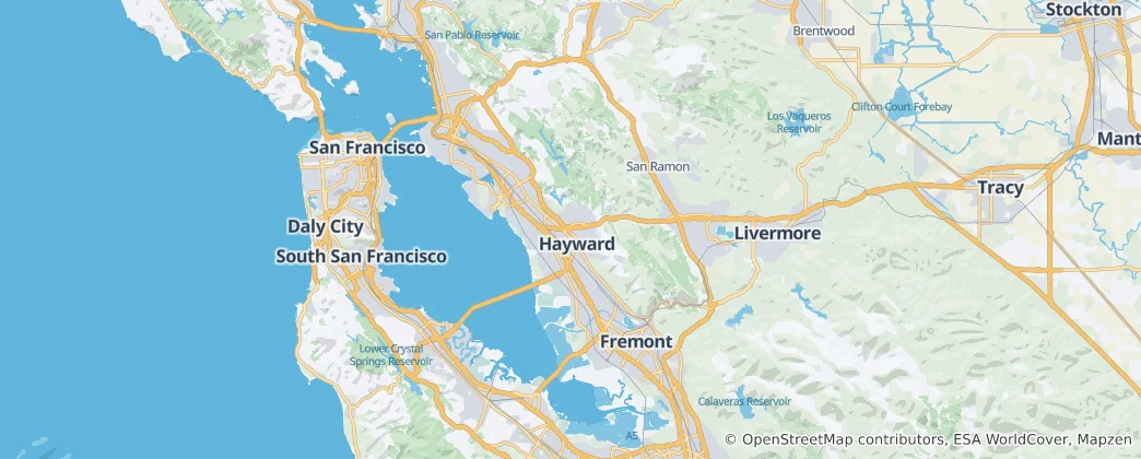 Mapa Alameda County