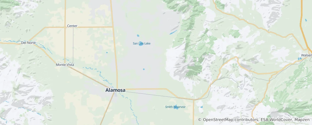 Mapa Alamosa County