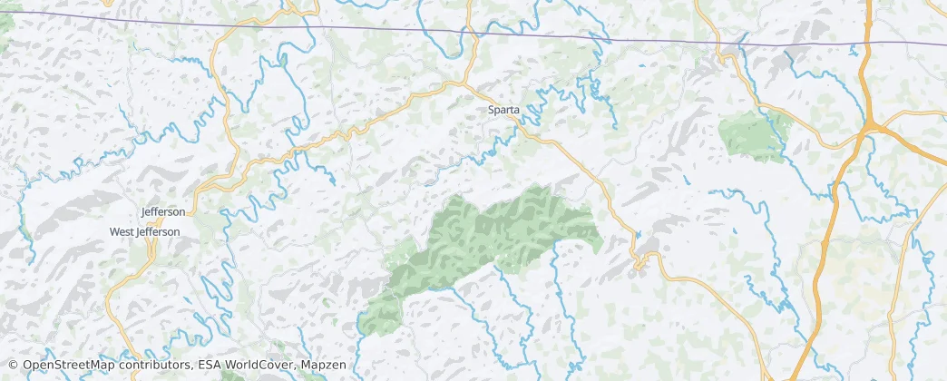 Alleghany County — Karte