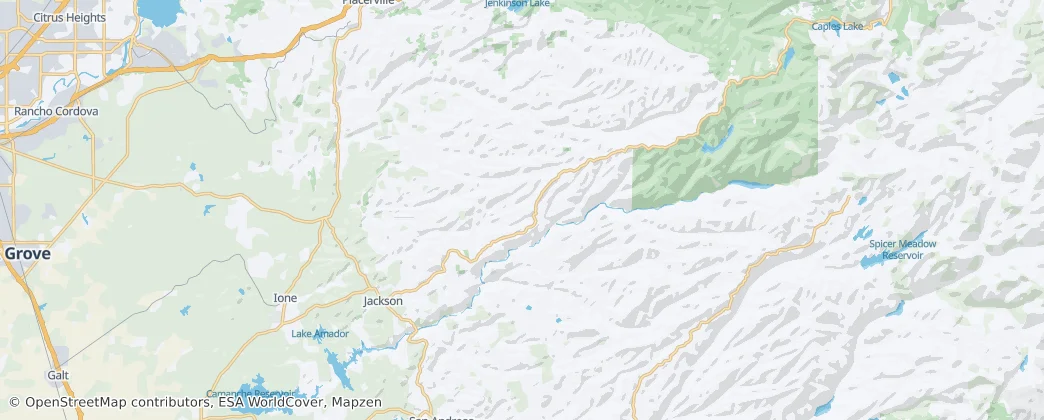 Condado de Amador — Mapa