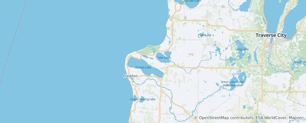 Mappa di contea di Benzie
