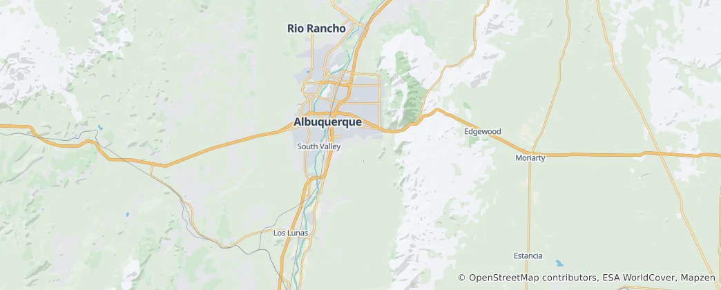 Mappa di contea di Bernalillo