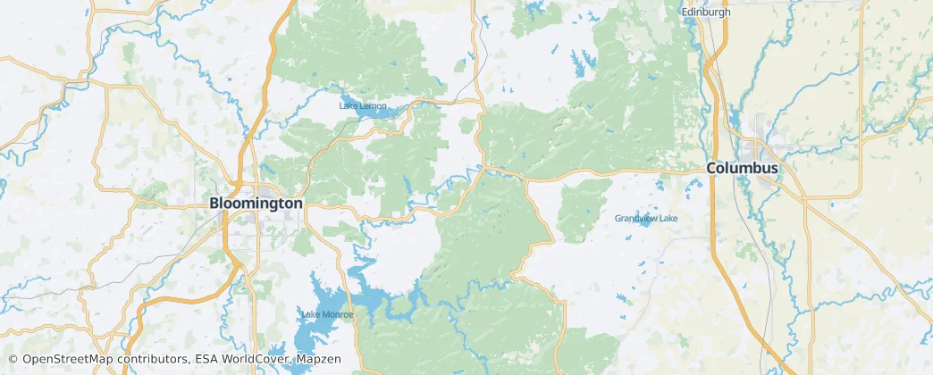 布朗縣 (印地安納州) — 地图