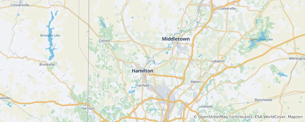 Mapa Butler County