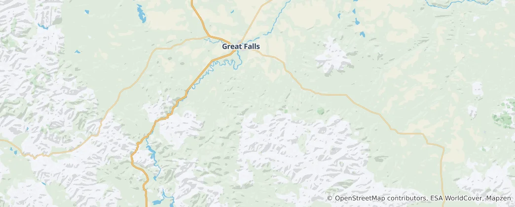 Mappa di contea di Cascade