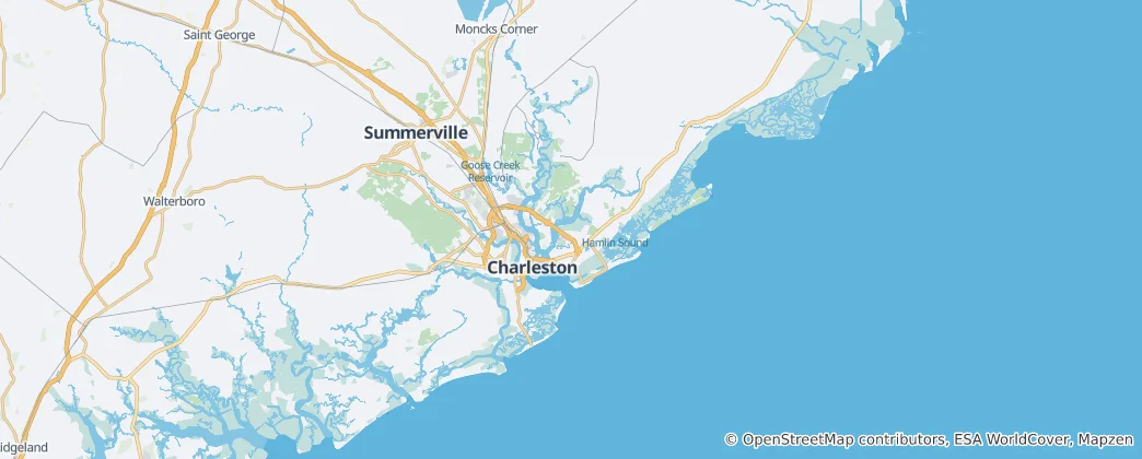 Mapa Charleston County