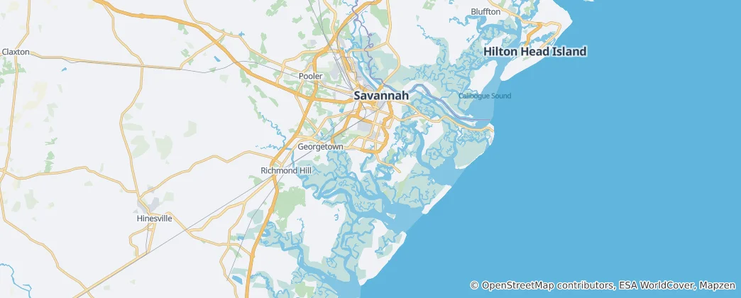 Mapa Chatham County
