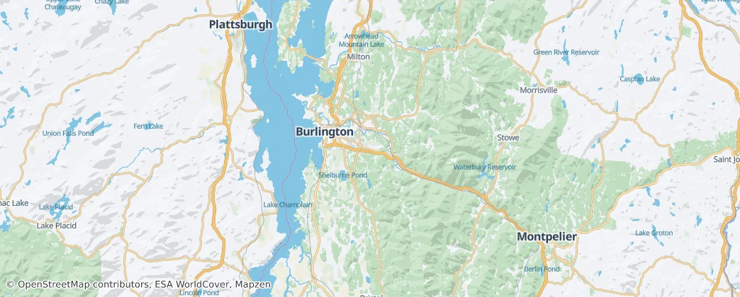 contea di Chittenden — Mappa