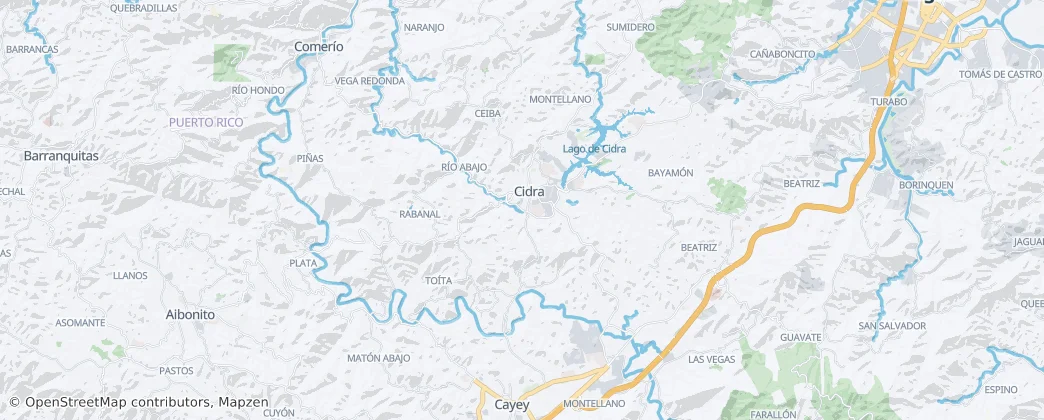 Cidra — Térkép