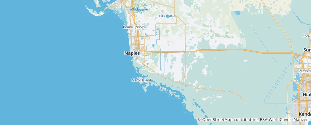 Kaart van Collier County