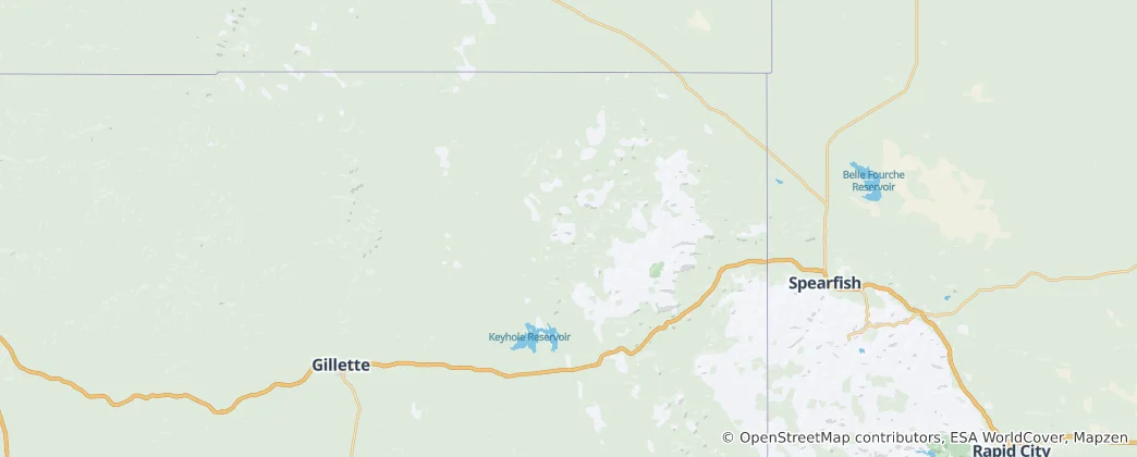 Mapa Crook County