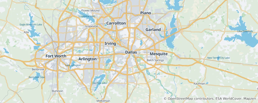 Mapa Dallas County
