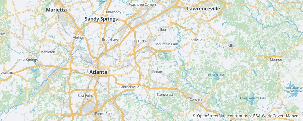 Mapa DeKalb County