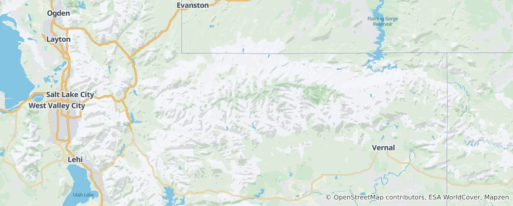 Mapa Duchesne County