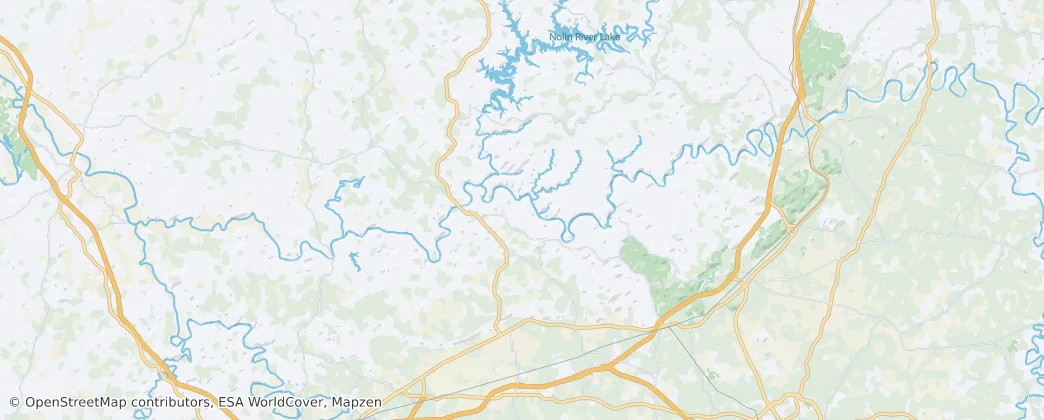 comté d'Edmonson — Carte