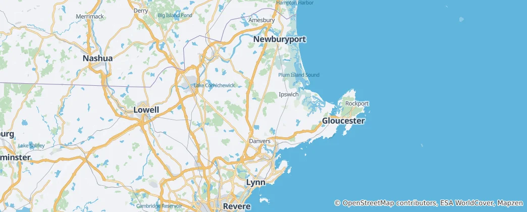 Mapa Essex County