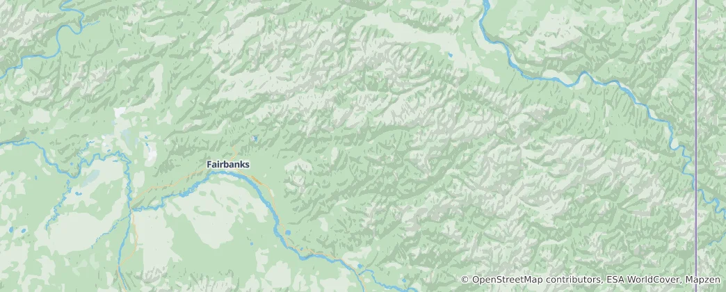Mapa Fairbanks North Star