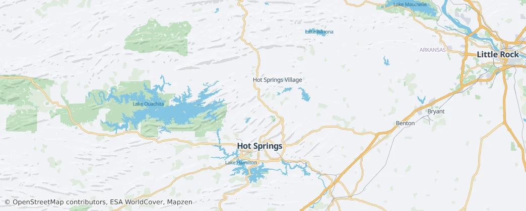 Garland County — mapa