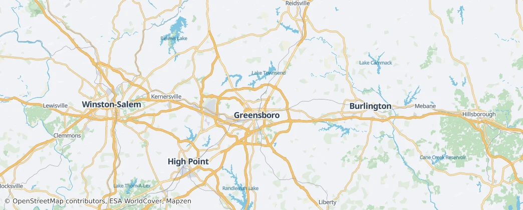 Guilford County — mapa