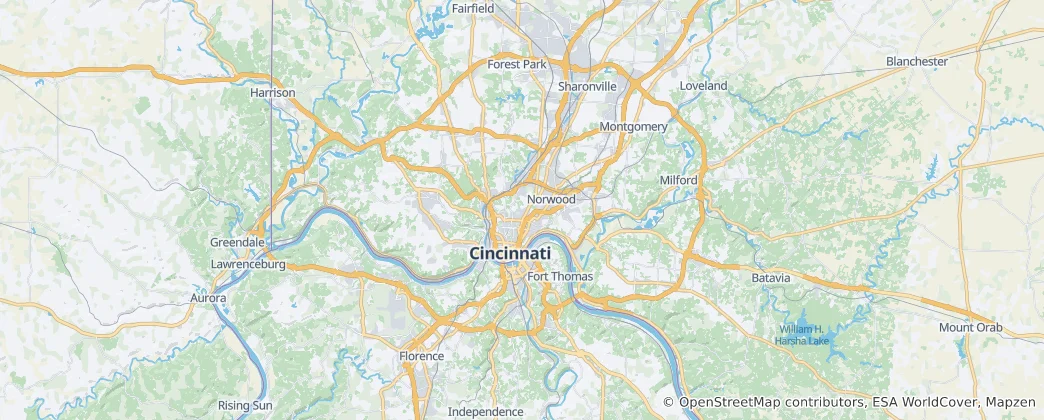 Karte von Hamilton County
