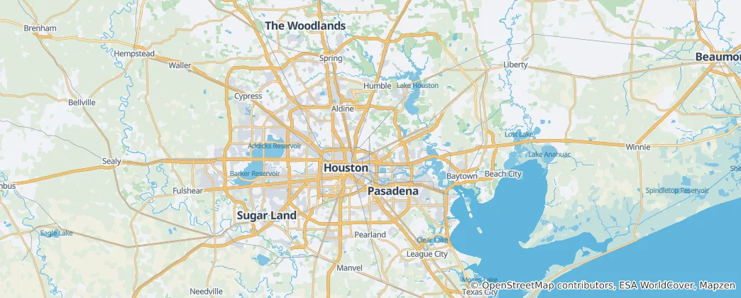 Mapa Harris County