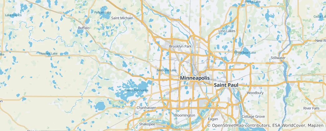 Mapa Hennepin County