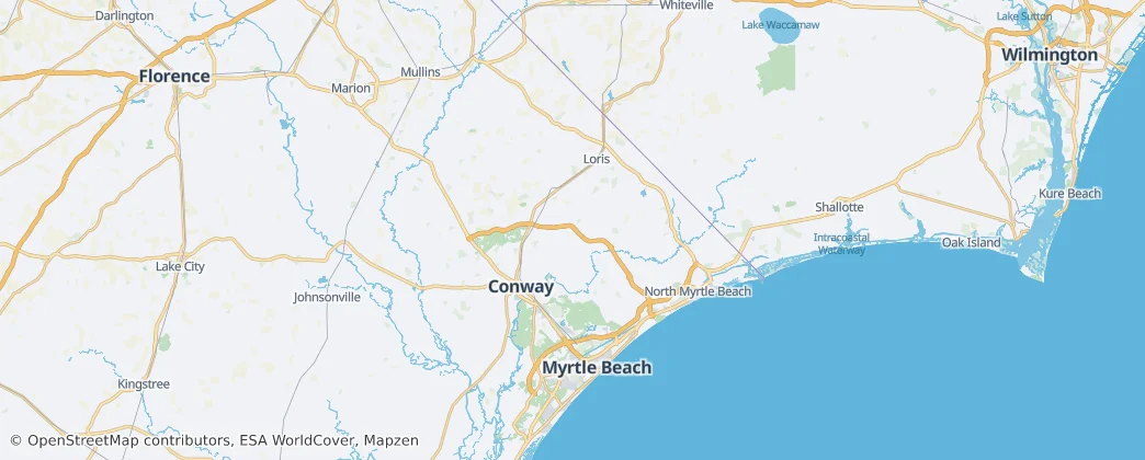 Horry County — Kaart