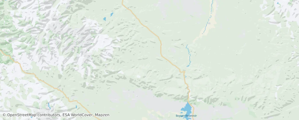 condado de Hot Springs — Mapa