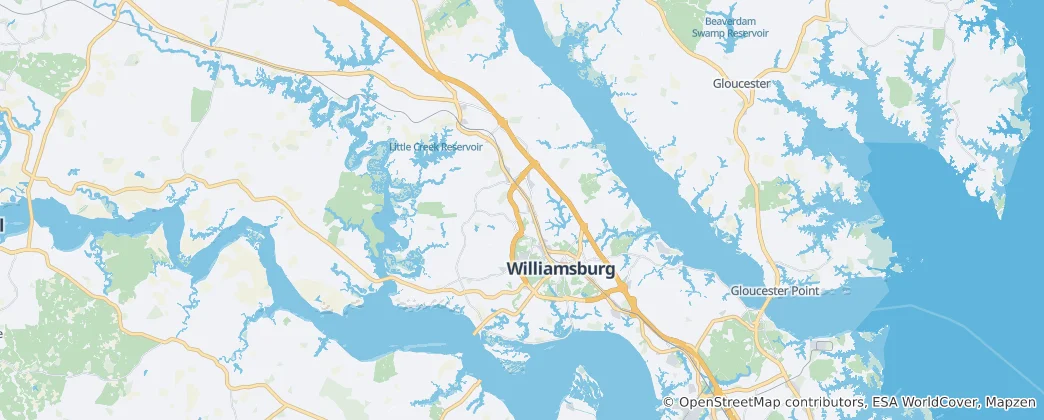 Mapa James City County