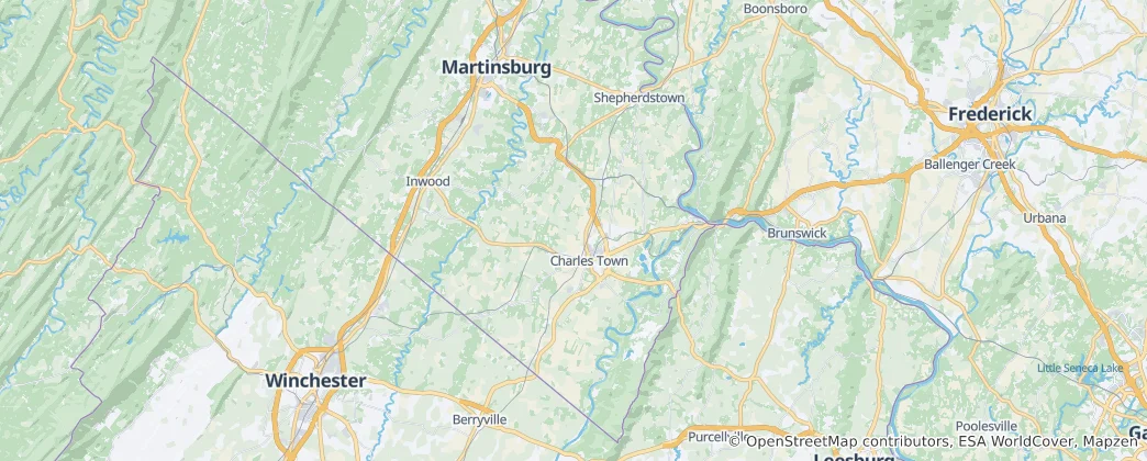 Karte von Jefferson County