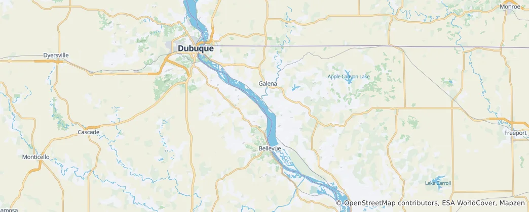 Mappa di contea di Jo Daviess