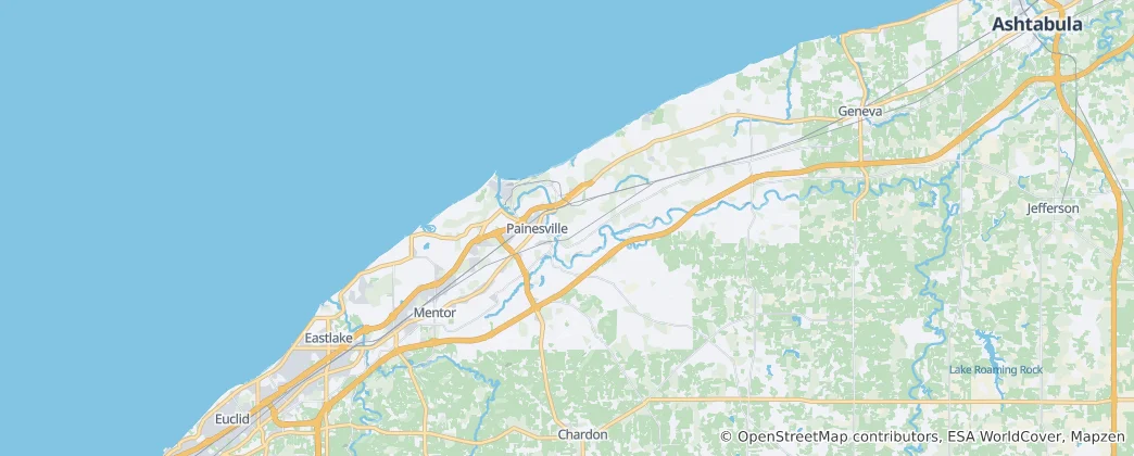 Mappa di contea di Lake