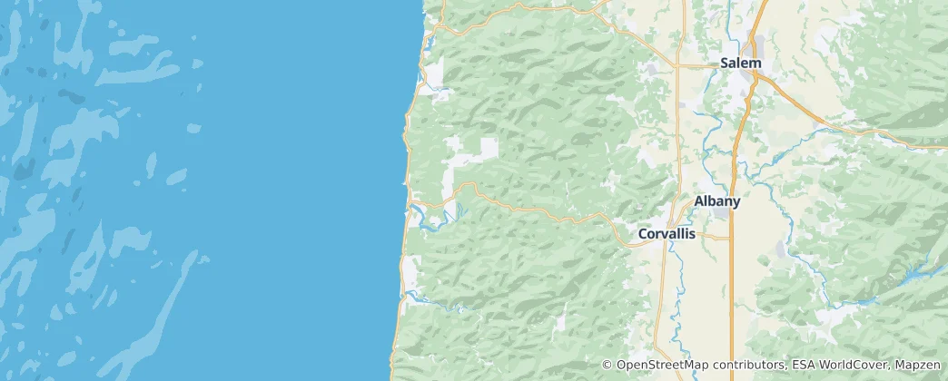 Mapa Lincoln County