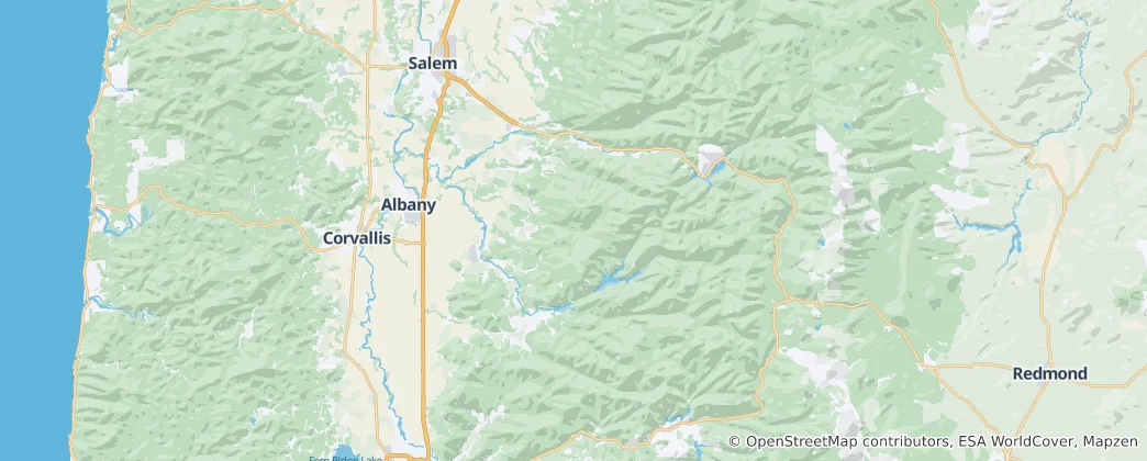 Mapa Hrabstwo Linn