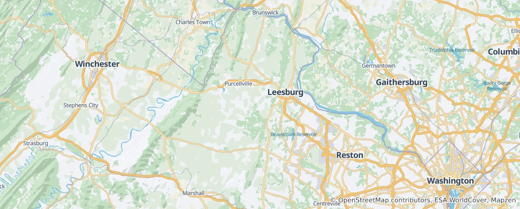 Mapa de Condado de Loudoun