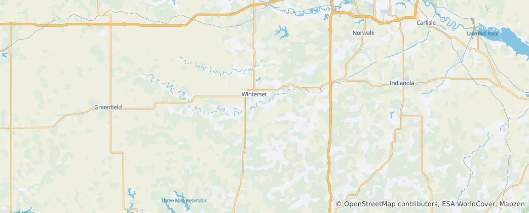 Mappa di contea di Madison