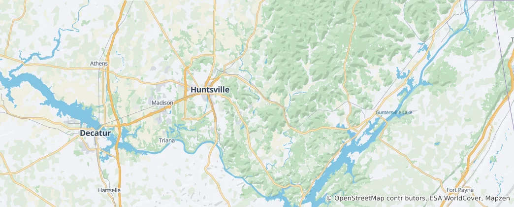 Mappa di contea di Madison