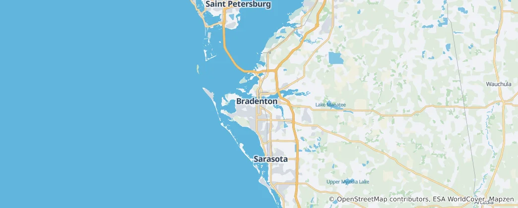 Mapa Manatee County