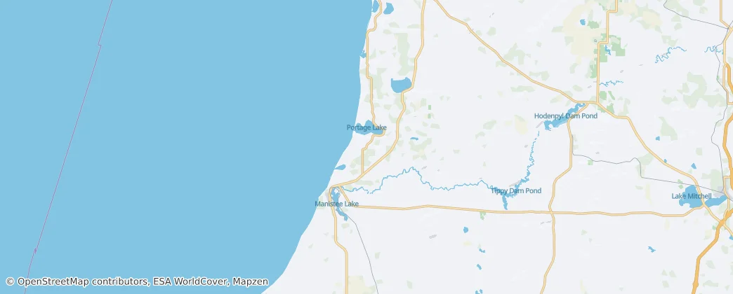馬尼斯蒂縣 — 地图