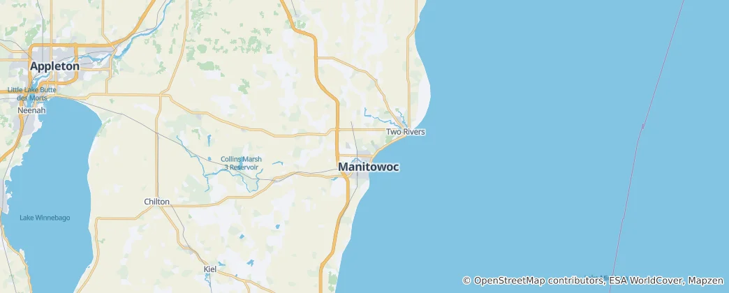 Mapa Manitowoc County