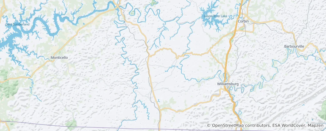 Karte von McCreary County